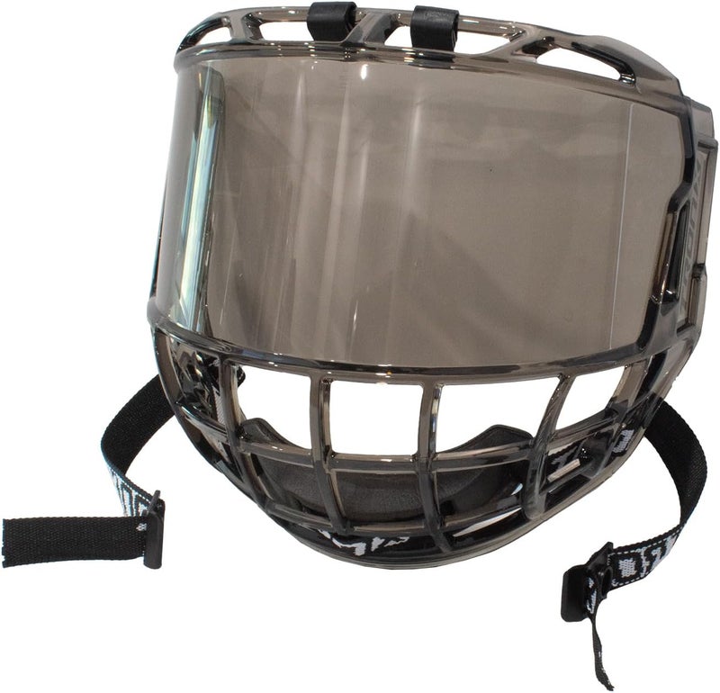 TronX S980 Tinted Smoke Senior Hockey Full Face Shield Visor - Image 1